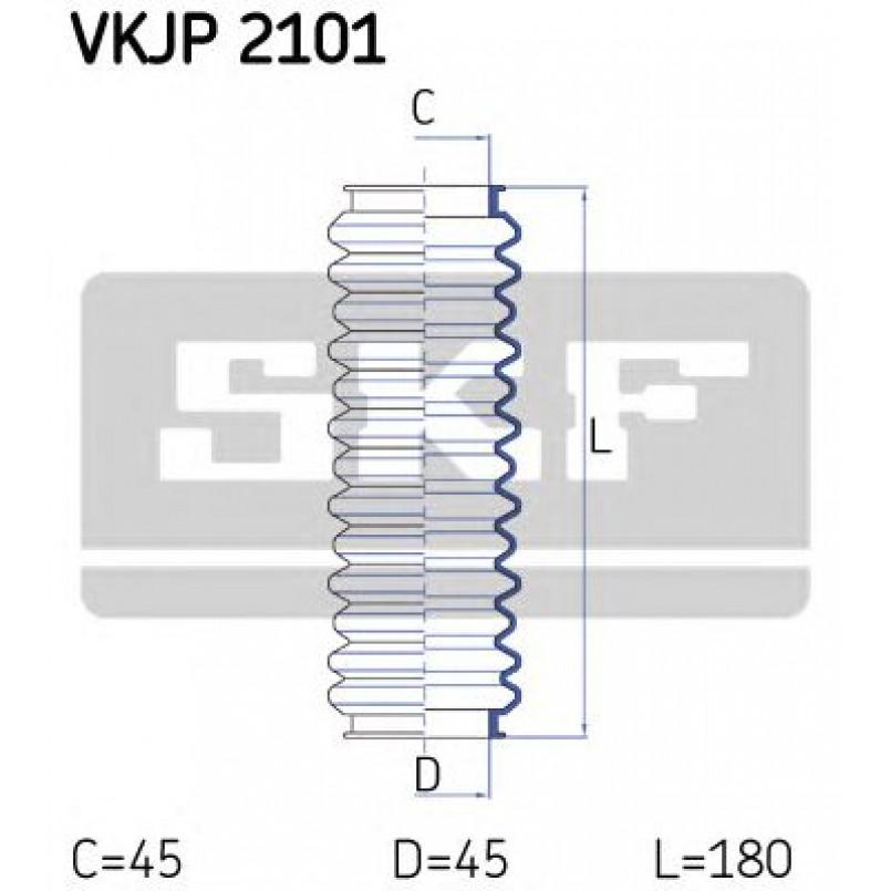 VKJP 2101 SKF - Пильовик привідного валу